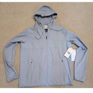 NWT Vuori Jacket Mens Large Platinum Heather Sunday Element Performance Stretch